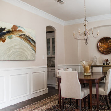 transitional dining room