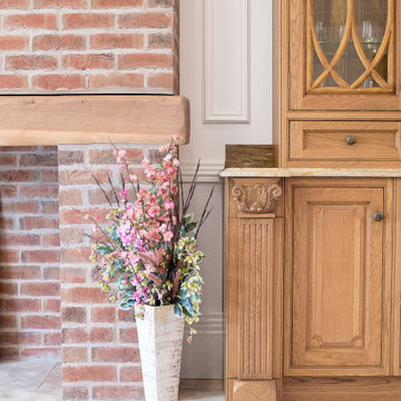 Classic, Sustainable-Wood Victorian Style Kitchen