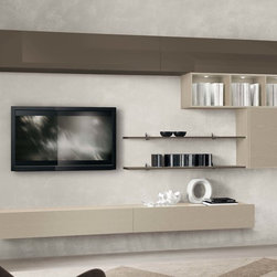 Contemporary Wall Unit VV 3945 - $2,899.00 - Entertainment Centers And Tv Stands