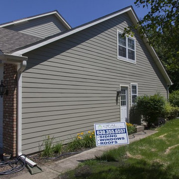 Terrific Taupe! A home with James Hardie Monterey Taupe siding & GAF roof