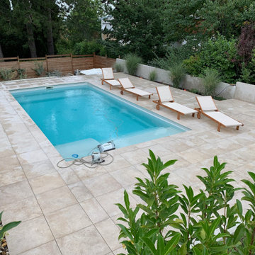 Terrasse avec piscine