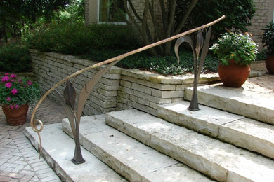 Bronze railing