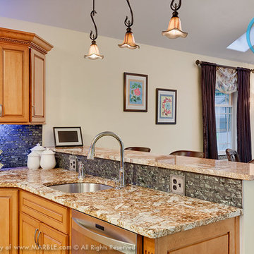 Juparana Patchwork Granite Kitchen | Marble.com