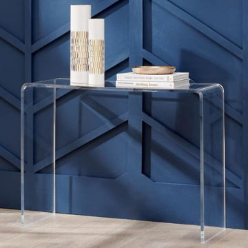 Modern Console Tables with Lucite