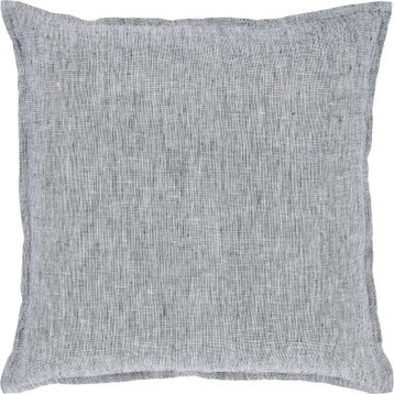 Oriana Decorative Pillow, White and Navy
