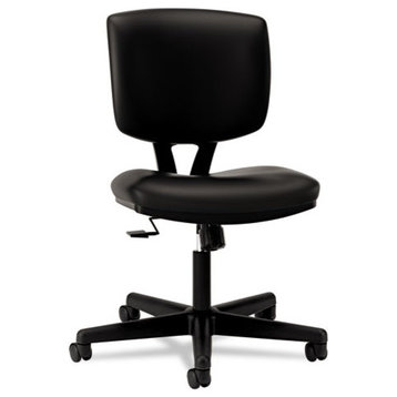 Hon Volt Series Task Chair With Synchro-Tilt, Black Leather
