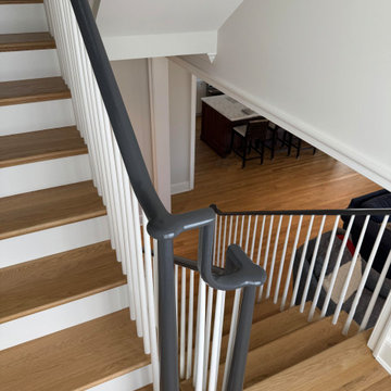 Project #142 | Transitional Staircase with Over-the-Post Balustrade