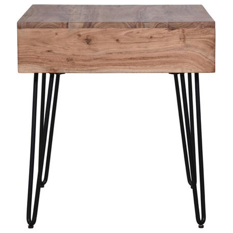 2085-3, Solid Acacia End Table