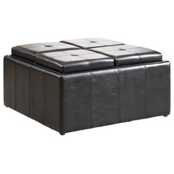 Contemporary Footstools And Ottomans by Hodedah Import Inc.