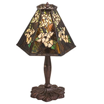 19 High Oriental Peony Accent Lamp