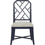 Universal Furniture - Universal Furniture Getaway Coastal Living Side Chair - Set of 2, Blue - The bamboo-inspired Hanalei Bay Side Chair combines a subtly textured silhouette and a plush upholstered seat to create a stunning complement to any table. It is available in a white or blue finish.