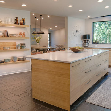 Kitchen Island & Dining Room - After