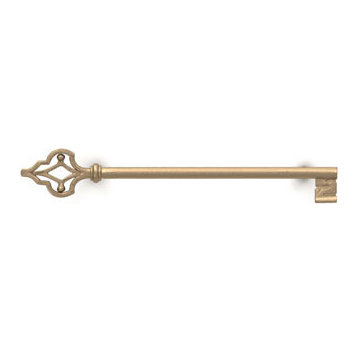 Towel Bar 24.3", Natural Traditional Bronze and Stainless Steel Bar