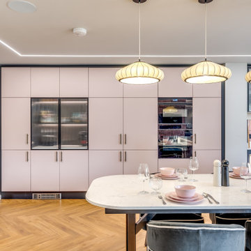 Pink and Black Kitchen St Albans