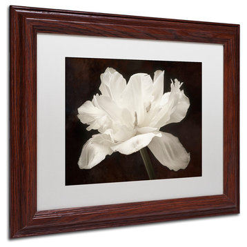 Cora Niele 'White Tulip I' Matted Framed Art