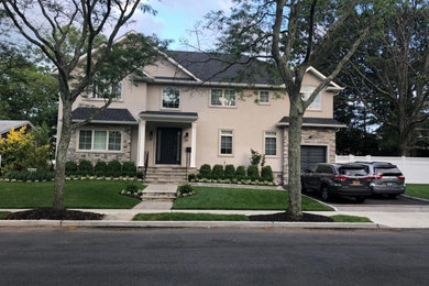 Contemporary exterior home idea in New York
