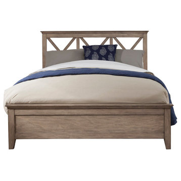 Potter Full Size Panel Bed, French Truffle