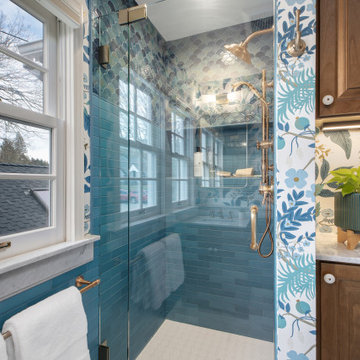 Classic & Colorful | Portland Bathroom Remodel