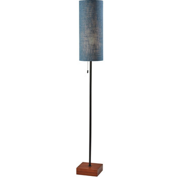 Trudy 1 Light Floor Lamp, Blue