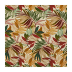 Red, Green and Gold Vibrant Leaves Outdoor Indoor Upholstery Fabric By The Yard