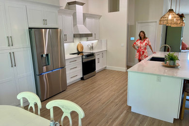 Inspiration for a coastal kitchen remodel in Other
