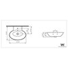 Cheviot Products Geo Vessel Sink, Single Hole Faucet Drilling