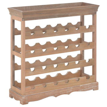vidaXL Wine Cabinet Brown 27.6"x8.9"x27.8" MDF