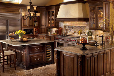 Elegant kitchen photo in Denver