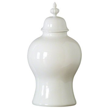 Beaufort Ginger Jar, White, Small