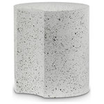 Meridian Furniture - Dimple Terrazzo Pattern Iron End Table, White, 1-Piece: 15"Wx15"Dx16"H - Beautify your room with this Dimple white end table. Crafted from white Terrazzo patterned iron metal, its modular shape allows you to connect as many as needed, offering versatility and style. With a contemporary nesting design, it adapts effortlessly to various spaces, whether used individually or in clusters. Perfect for adding both functionality and a modern aesthetic to your living area, this table promises to be a chic addition that enhances organization and visual appeal in any setting.