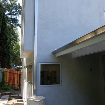 Stainless Steel Box Rain Gutters - Hollywood Hills CA