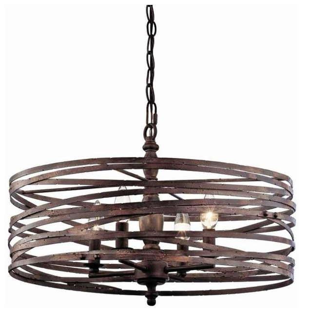 Miseno Mlit143977rt Pasco 4 Light Strap Cage Chandelier Pasco 4 Light Strap Cage Chandelier Weathered Iron