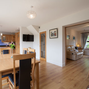 コークのLDKの画像 (白い壁、淡色無垢フローリング、暖炉なし)