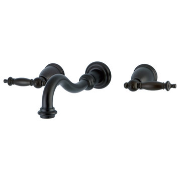 Kingston Brass Wall Mount Bathroom Faucet, Oil Rubbed Bronze