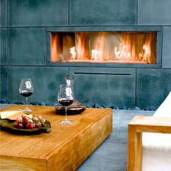 Fire Ribbon Vent Free Single Vu 4ft Model - Indoor Fireplaces