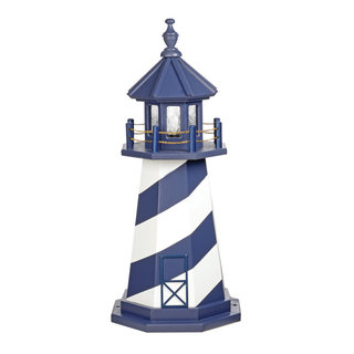 Cape Hatteras Patriot Blue Hybrid Lighthouse - Beach Style - Garden ...