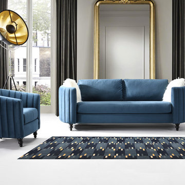 Chic Home Riviera Sofa, Blue
