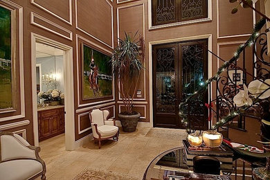 Inspiration for a timeless entryway remodel in Los Angeles