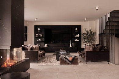Photo of a contemporary living room in Cornwall.