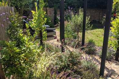 Design ideas for a mediterranean garden in Surrey.
