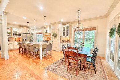 Inspiration for a transitional dining room remodel in Other