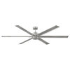 Hinkley Indy Maxx 82" Integrated LED Indoor/Outdoor Ceiling Fan, Brushed Nickel
