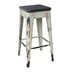 Moe's Home Collection - Sturdy Barstool, White - Bar Stools and Counter Stools