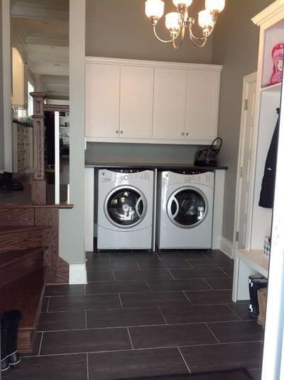 Transitional Laundry Room by Wow Great Place