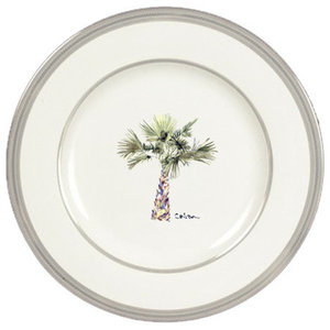 palm tree dinner plates