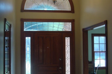 Inspiration for a timeless entryway remodel in Chicago