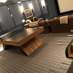 Zenith Teak Pool/Conversion and Foosball - Game Tables