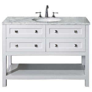 Pavia Bathroom Vanity With Acrylic Undermount Sink Transitional Bathroom Vanities And Sink Consoles By Vinnova