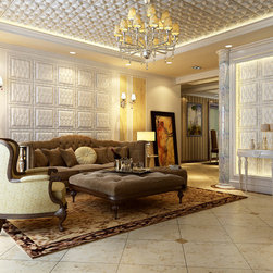 Leather Tile Panels from Royal Stone and Tile in Los Angeles - Home Decor
