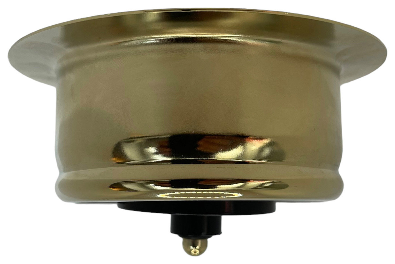 SinkSense Satin Gold 3.5" Disposal Flange Drain with Stopper
